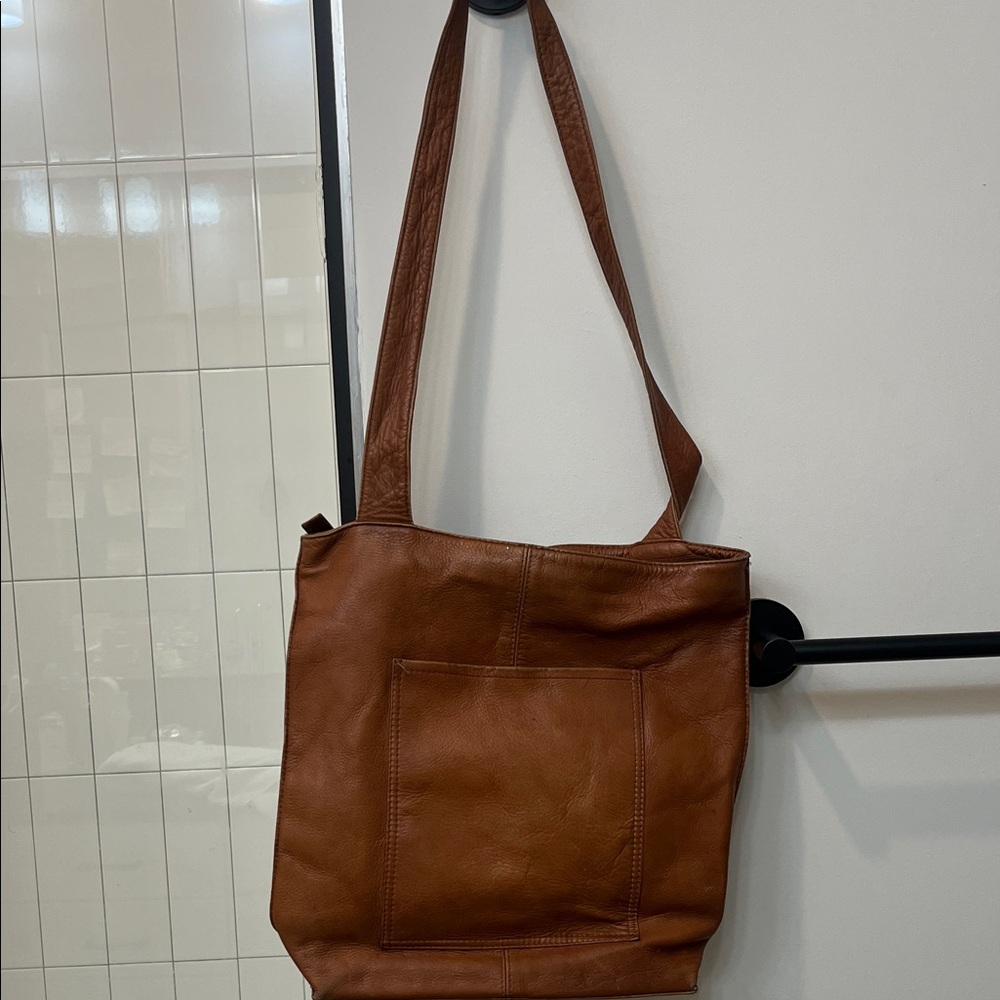 HOBO International Brown Genuine Leather Slouchy Shoulder Bag